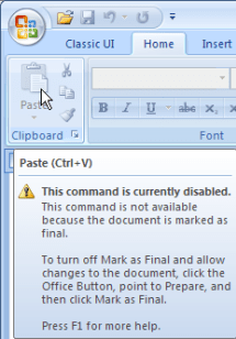 Cannot edit word document